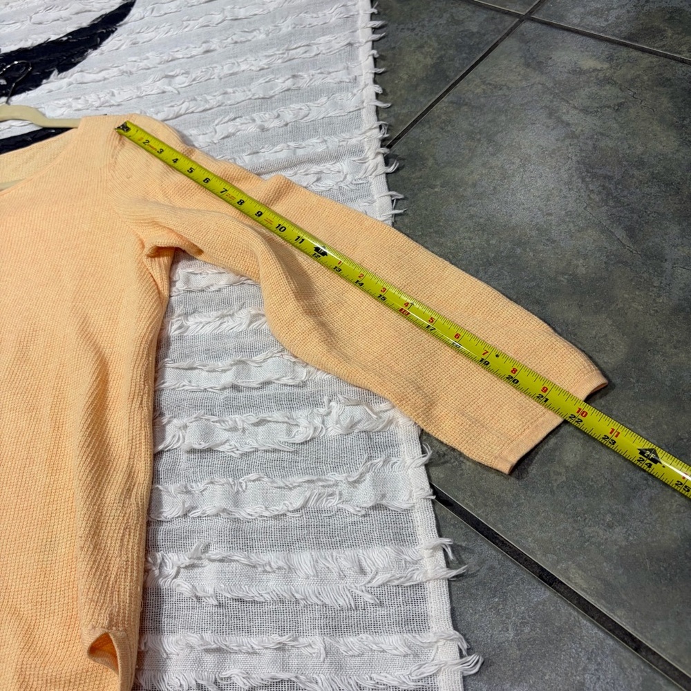 Eileen Fisher linen knit sweater orange long sleeve tunic Sz L Coastal Luxury - Picture 11 of 12